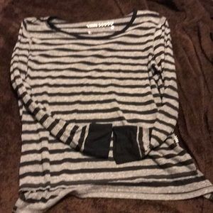 Vans striped bulk n grey long sleeve shirt szL